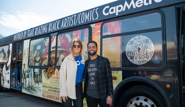 CapMetro Black History Month bus unveiling