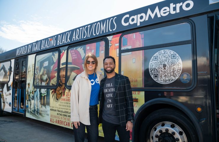 CapMetro Black History Month bus unveiling