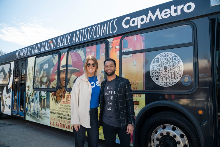 CapMetro Black History Month bus unveiling
