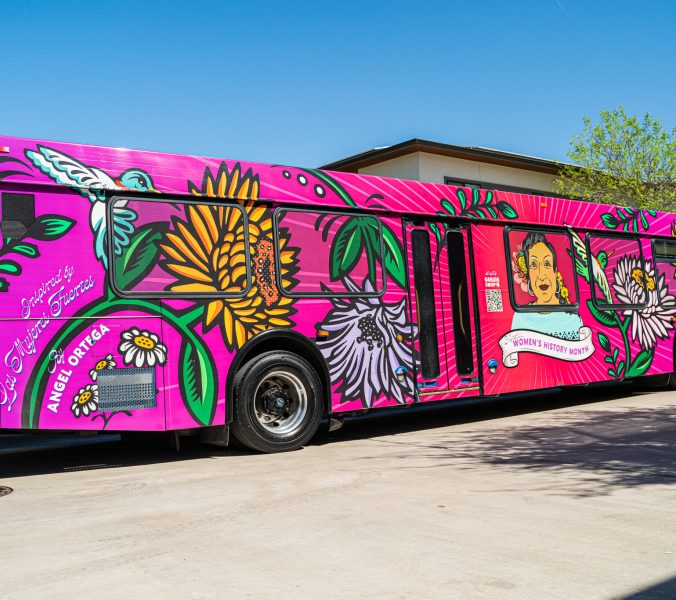 CapMetro's Women's History Month bus