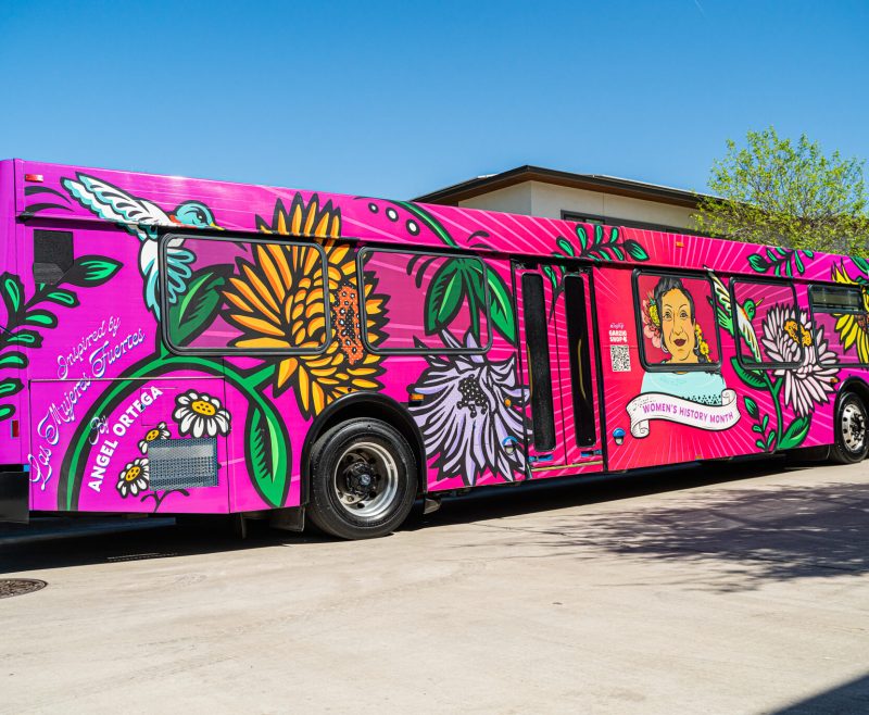 CapMetro's Women's History Month bus