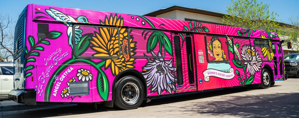 CapMetro's Women's History Month bus