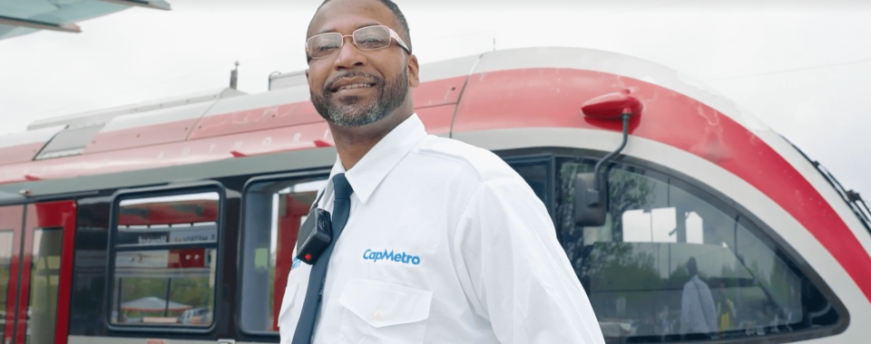 Ty Washington is a CapMetro public safety ambassador.