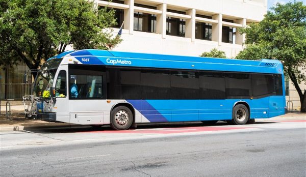 CapMetro Rapid blue bus