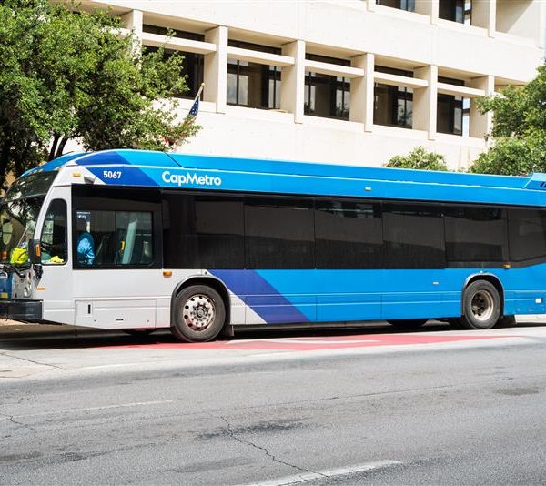 CapMetro Rapid blue bus